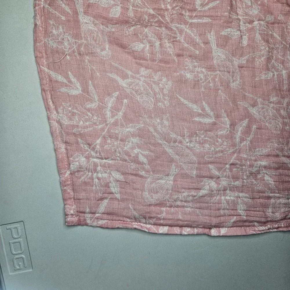 Aden + Anais Cotton Pink Bird Cloth Swaddle Girl Cover Light Blanket Muslin‎